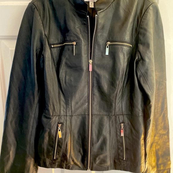 Cache | Jackets & Coats | Cache Leather Jacket Laced Back Size Med ...